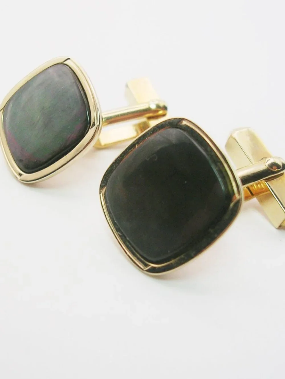 Vintage Cuff Links Mother of Pearl classic Swank Men's Formal Accessory
